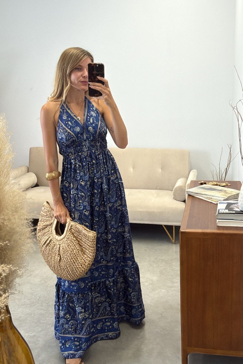 Vestido Marino Seda