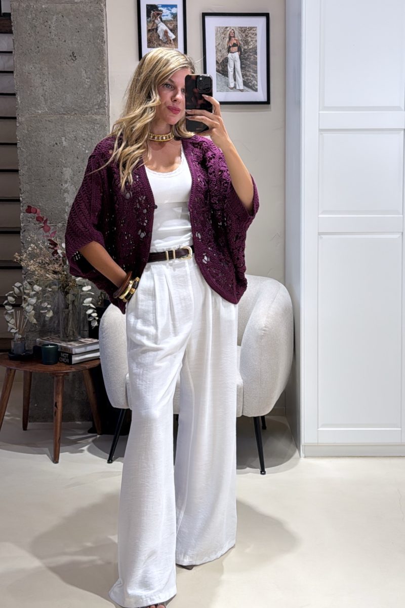 Pantalon Blanco Fluido