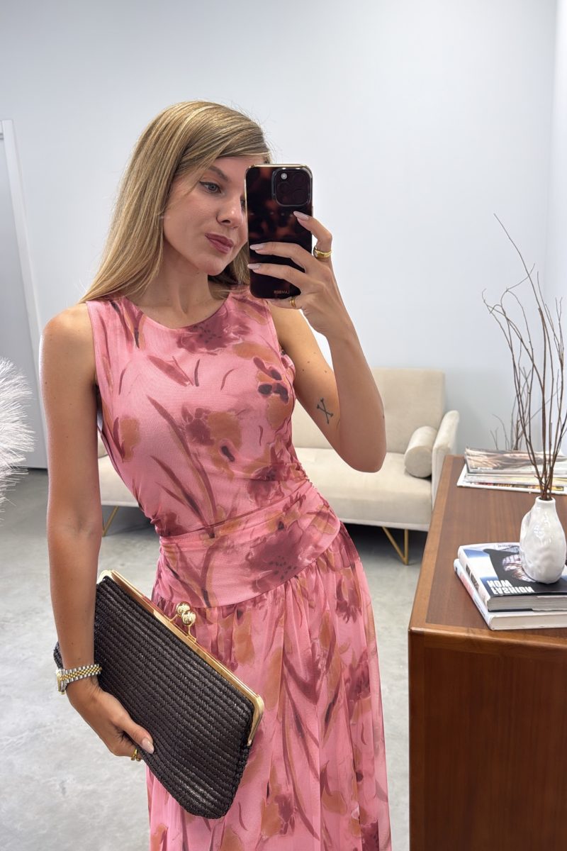 Vestido Rosa Flora