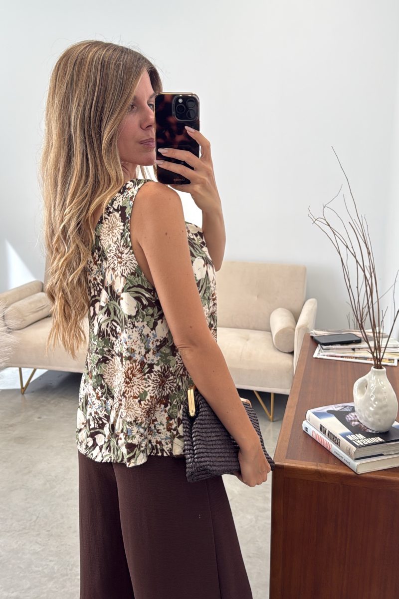 Blusa Brown Tropical