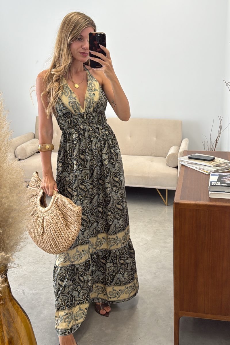 Vestido Negro Seda