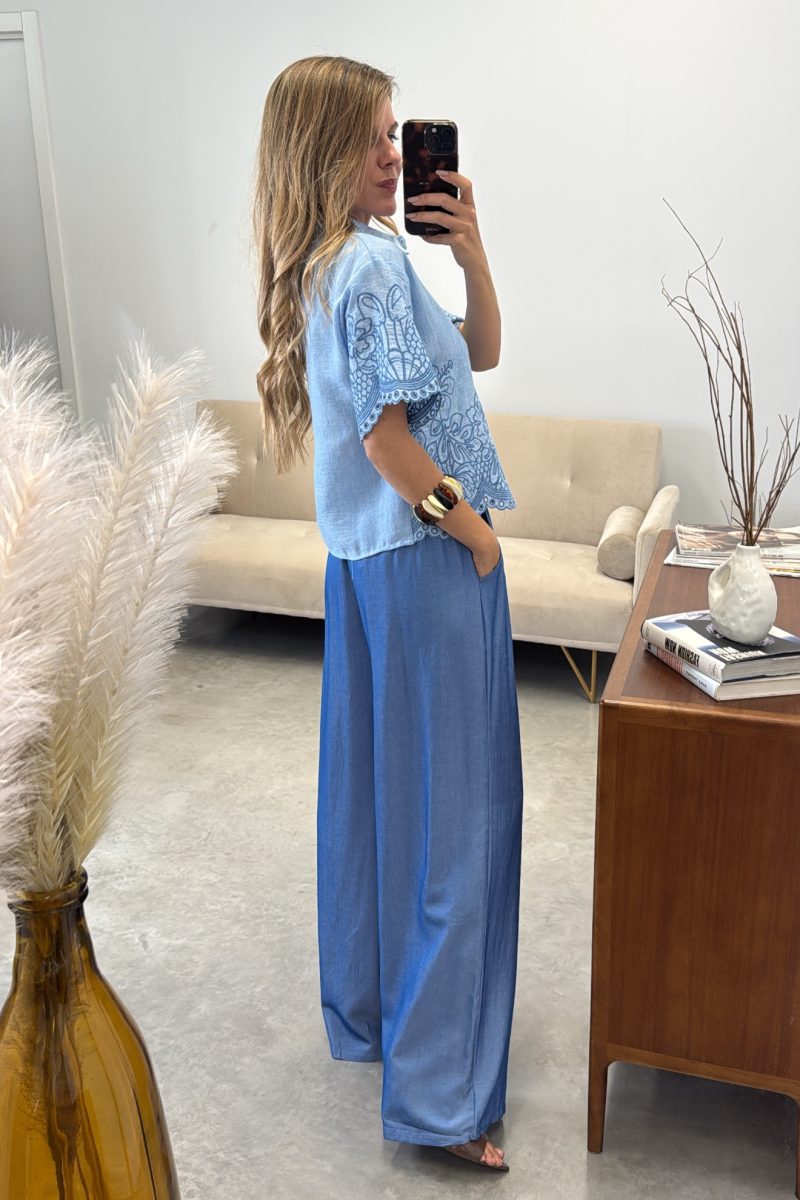 Pantalon Denim Fluido