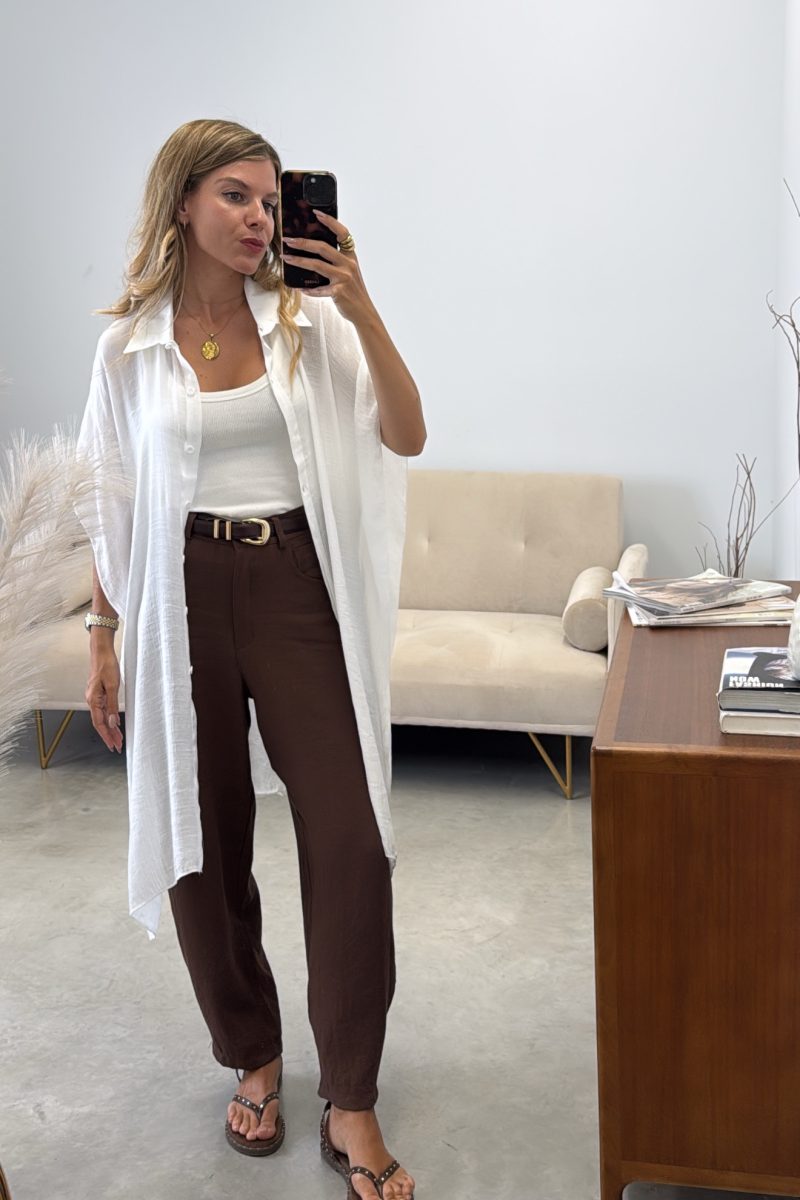 Camisa Blanca Midi