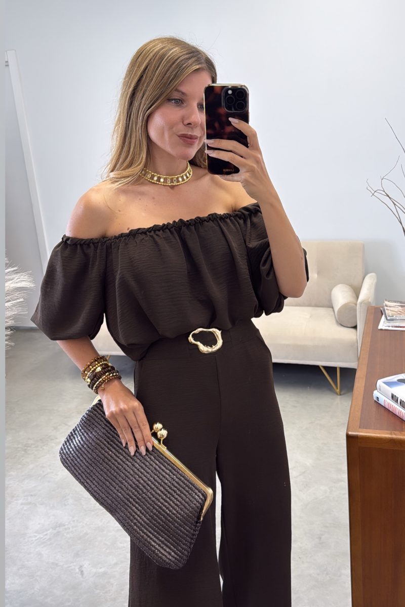 Conjunto Marron Allegra