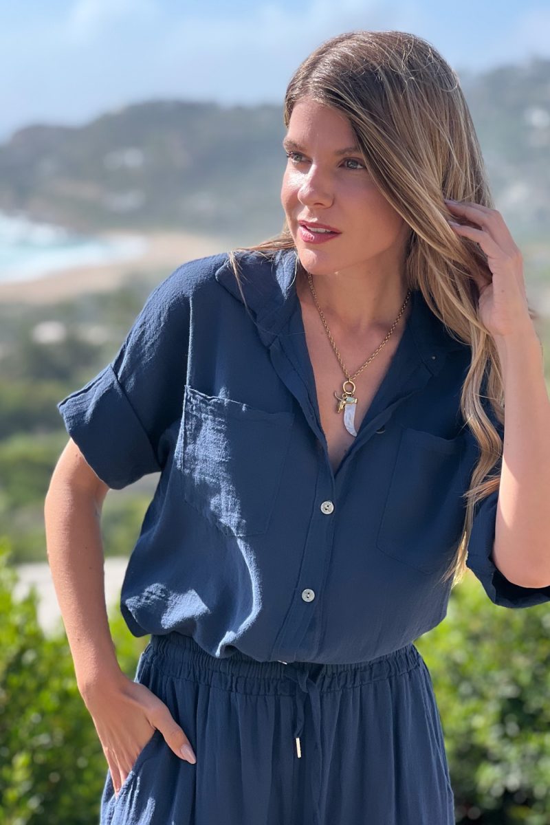 Camisa Marino Cotton