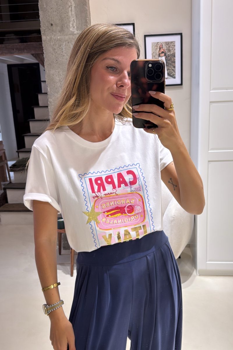 Camiseta Blanca Capri