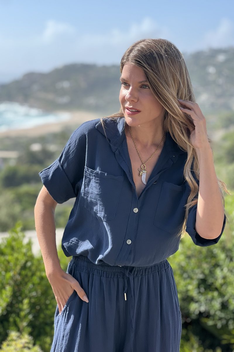 Camisa Marino Cotton