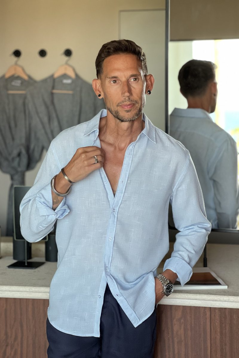 Camisa Celeste Man