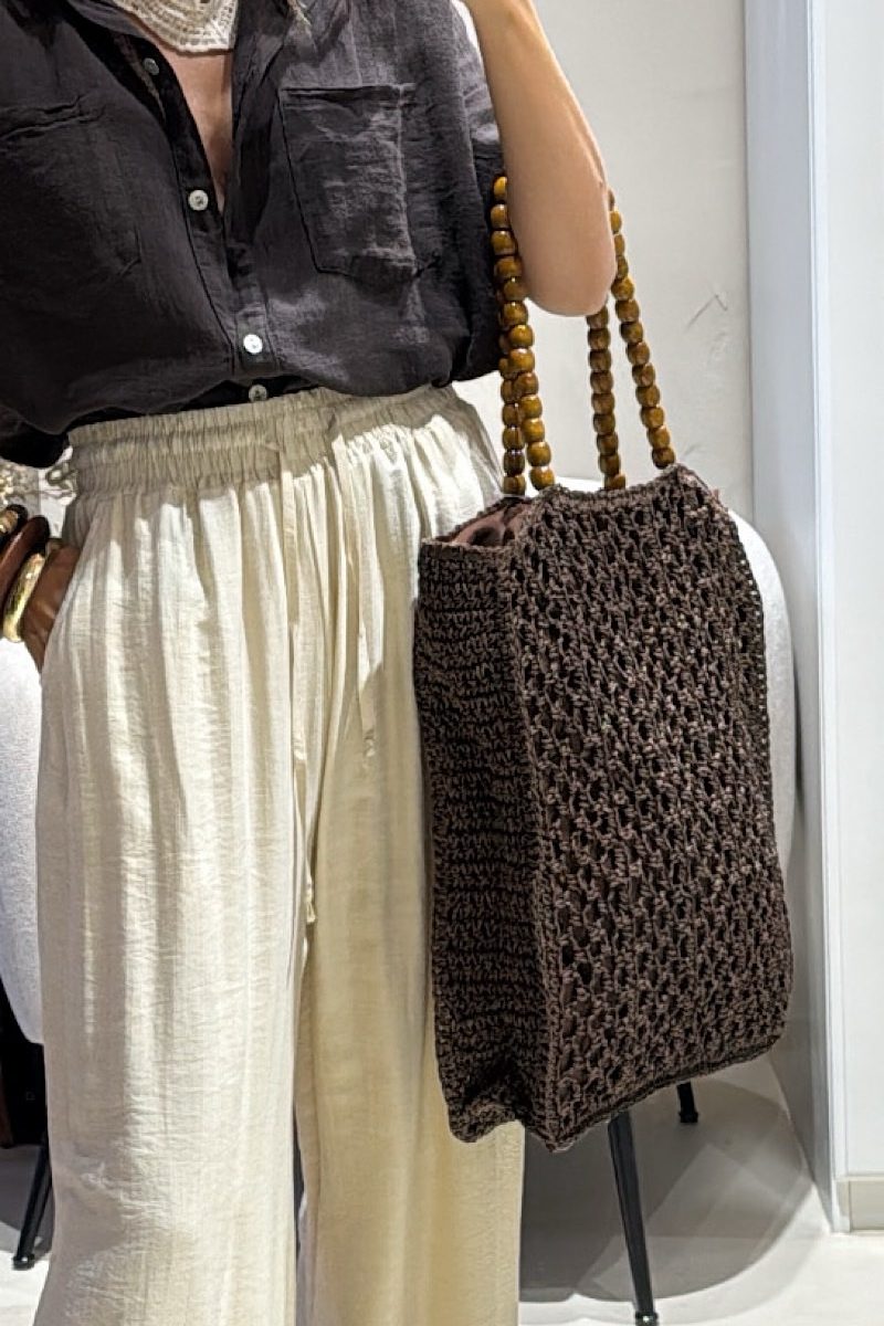 Bolso Marron Flora