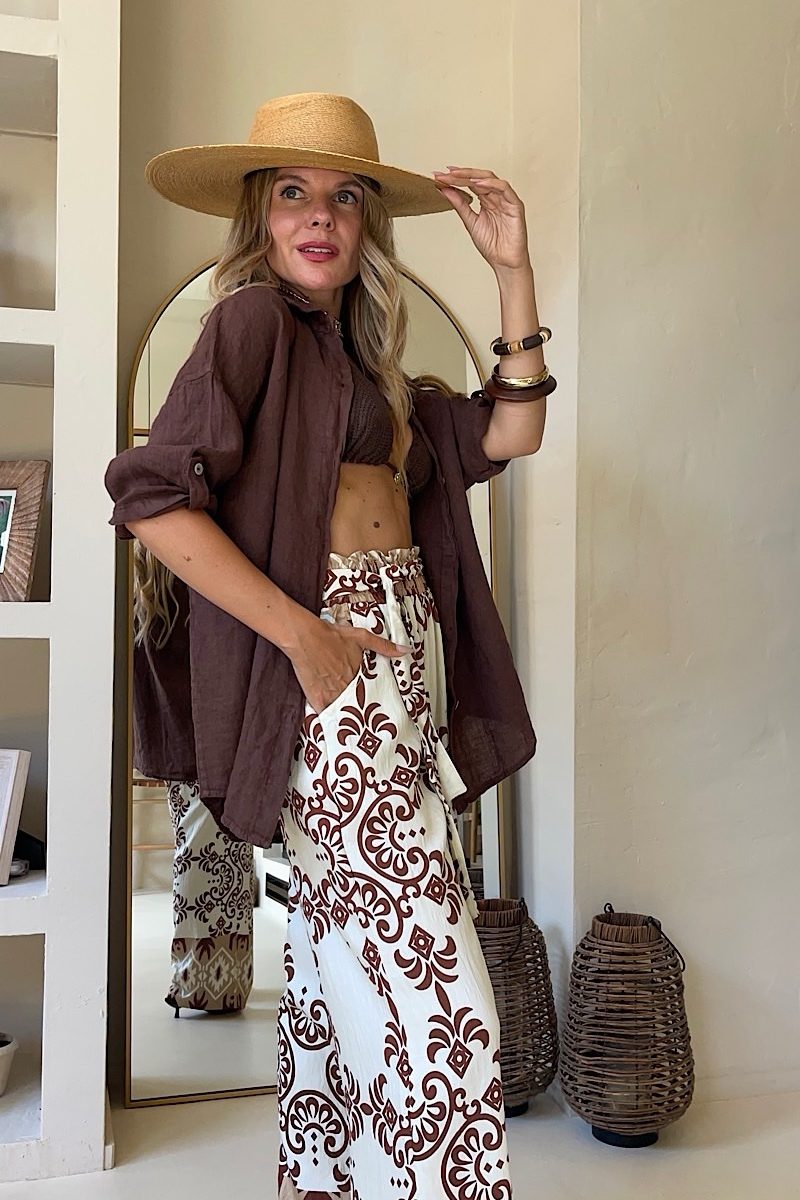 Camisa Marron Tamara