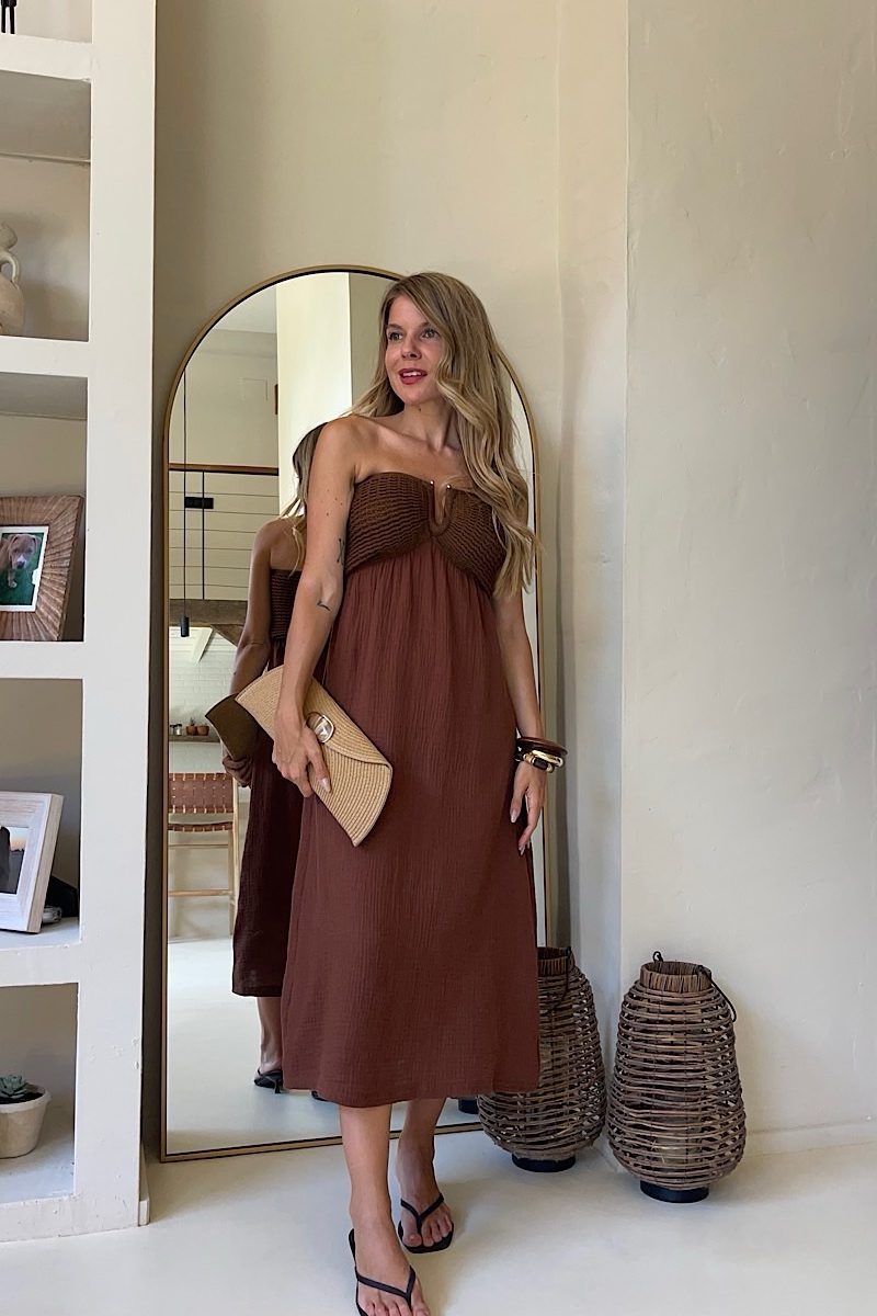 Vestido Marron Lesly