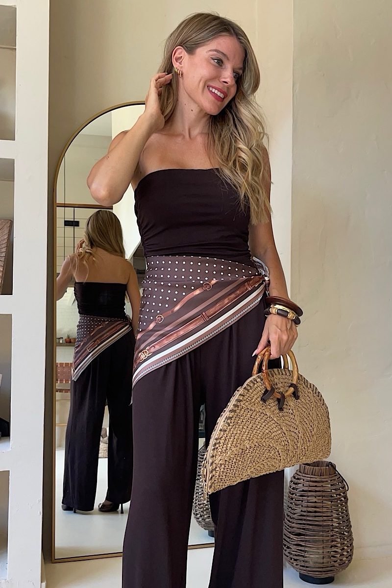 Mono Marron Bandanna