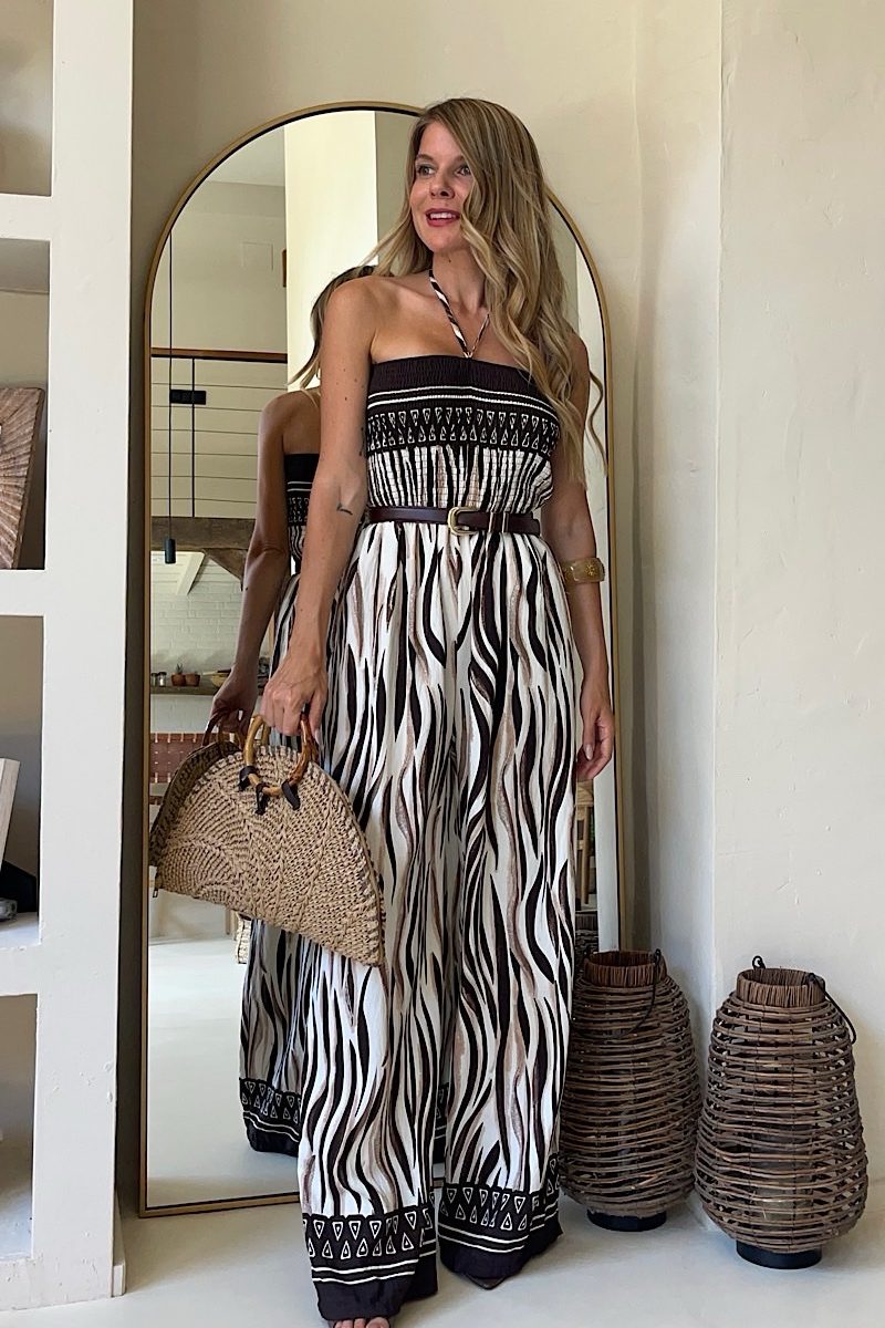 Mono Marron Zebra