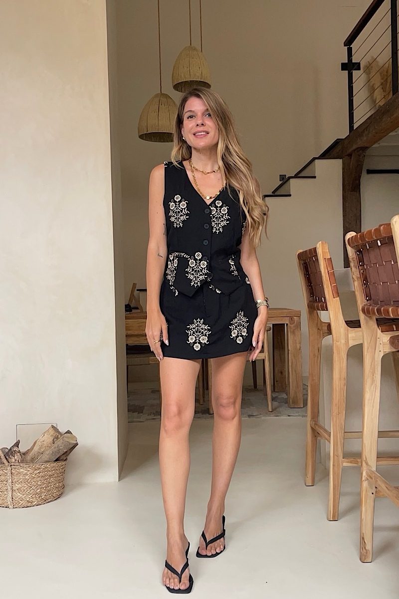 Conjunto Negro Gold