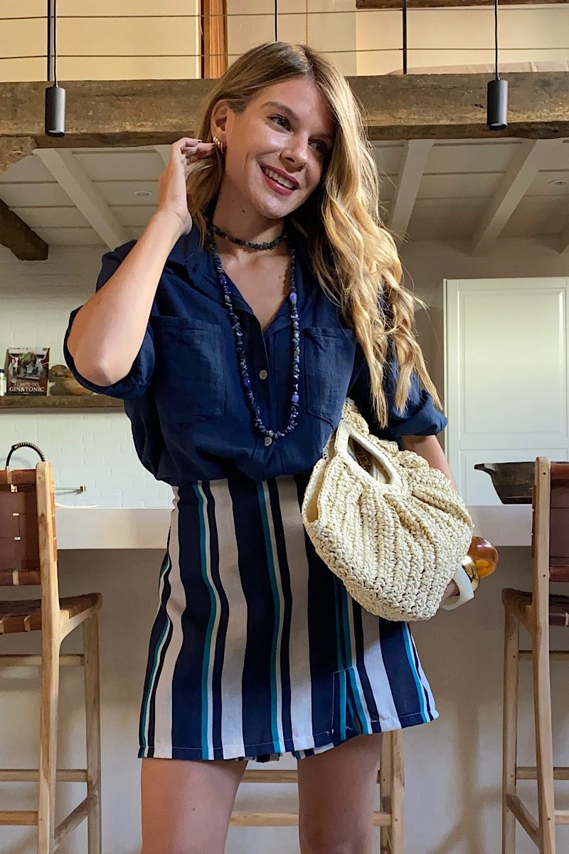 Falda Pantalon Marino Mar
