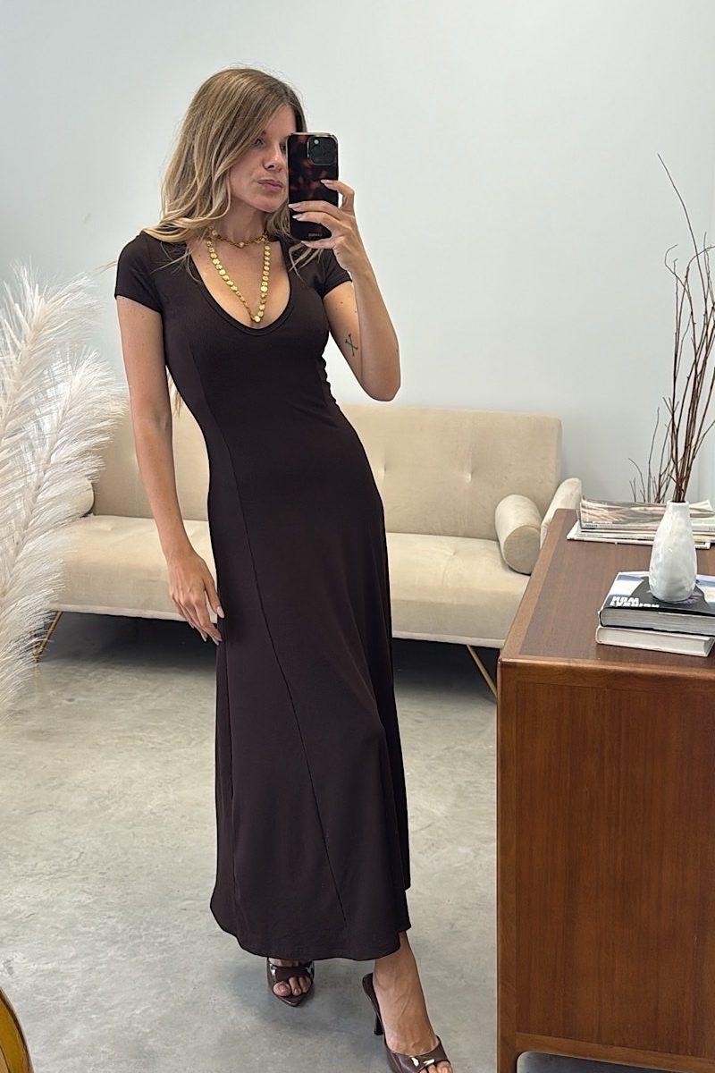 Vestido Marrón Lady