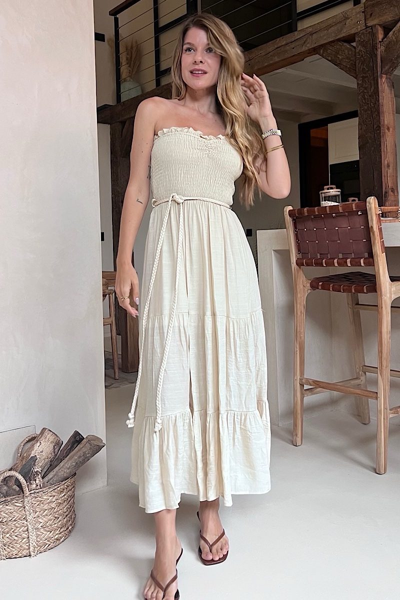 Vestido Beige Angelica
