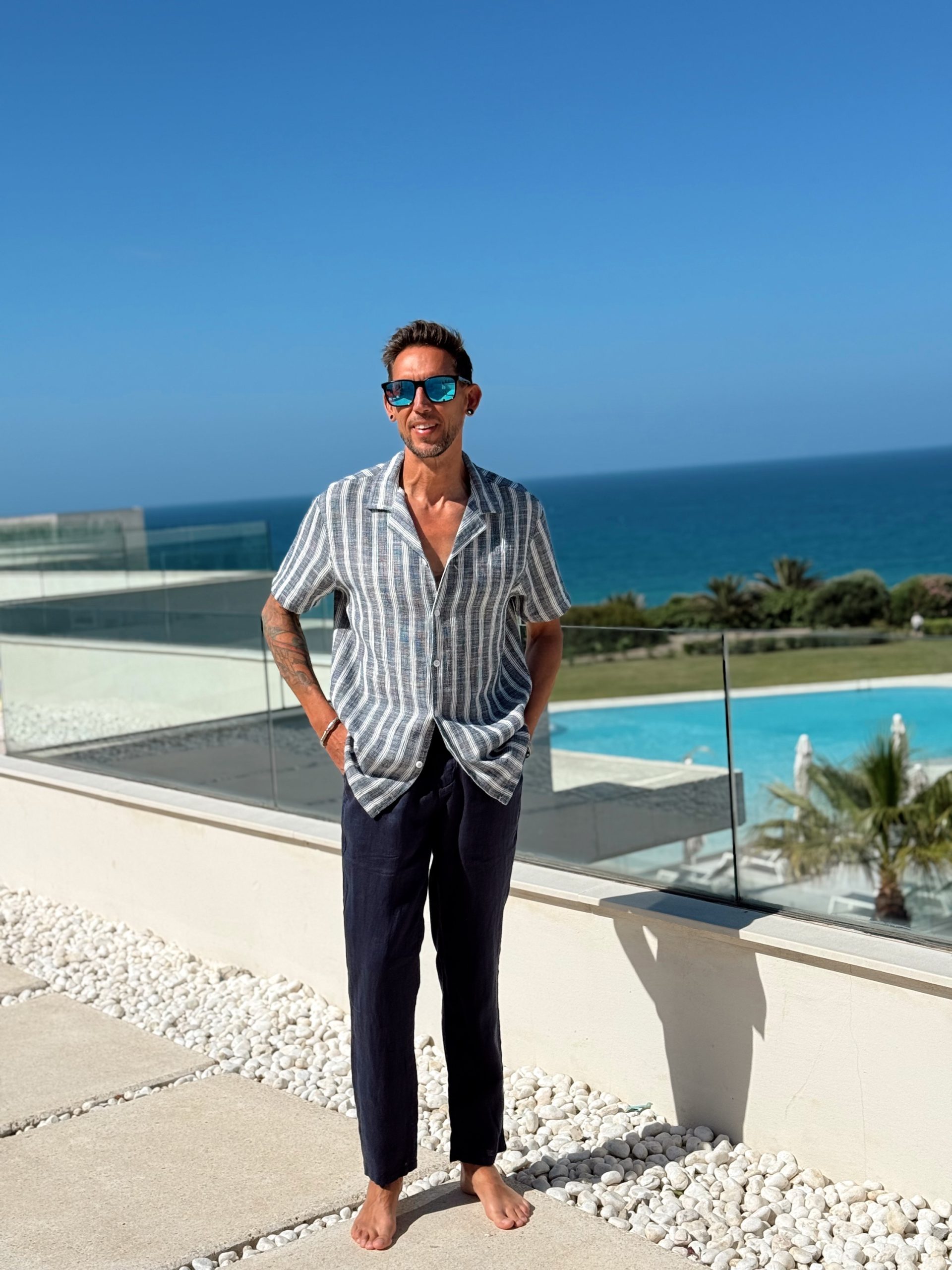 Pantalon Marino Lino Man - Imagen 2