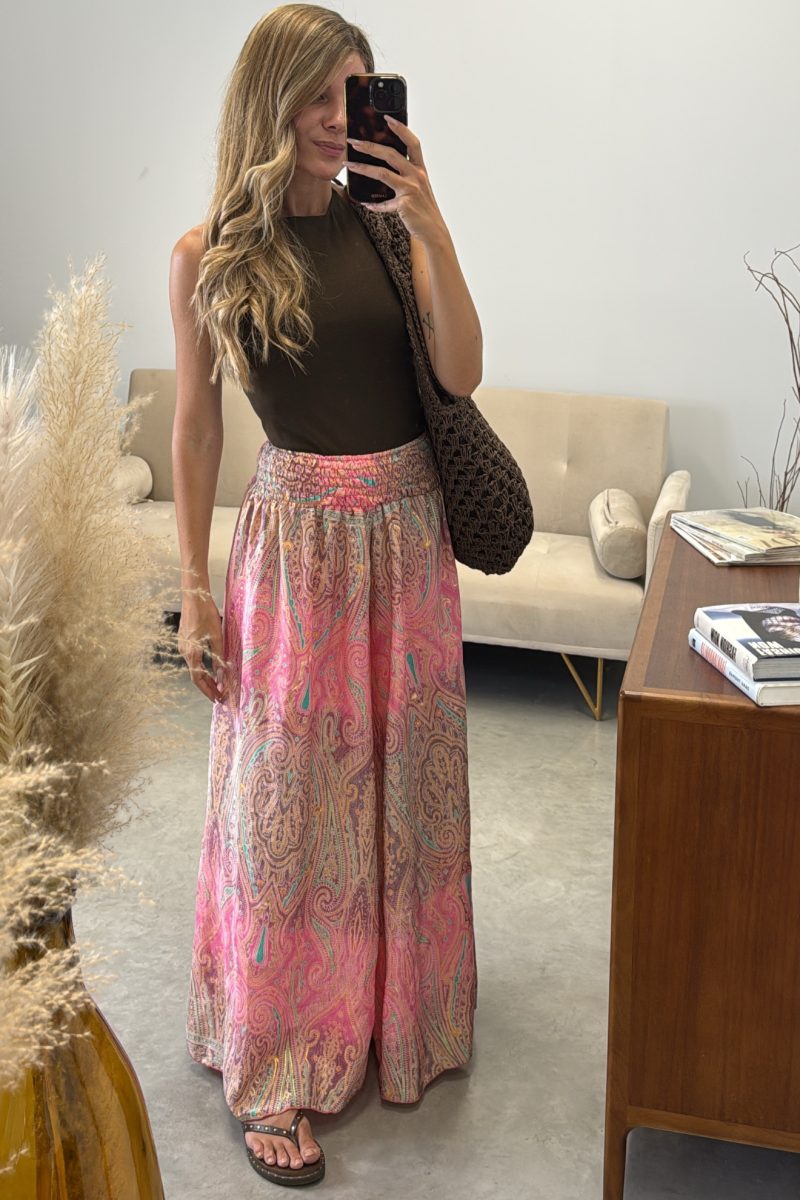 Pantalon Fucsia India