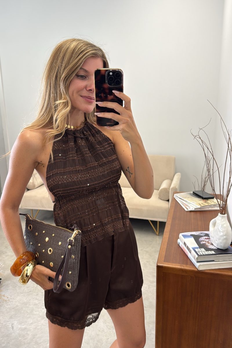 Short Marron Lencero