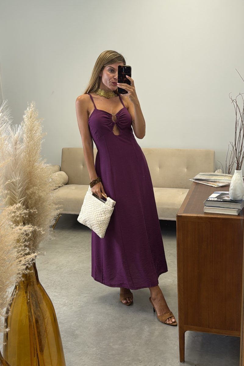 Vestido Berenjena Maitane