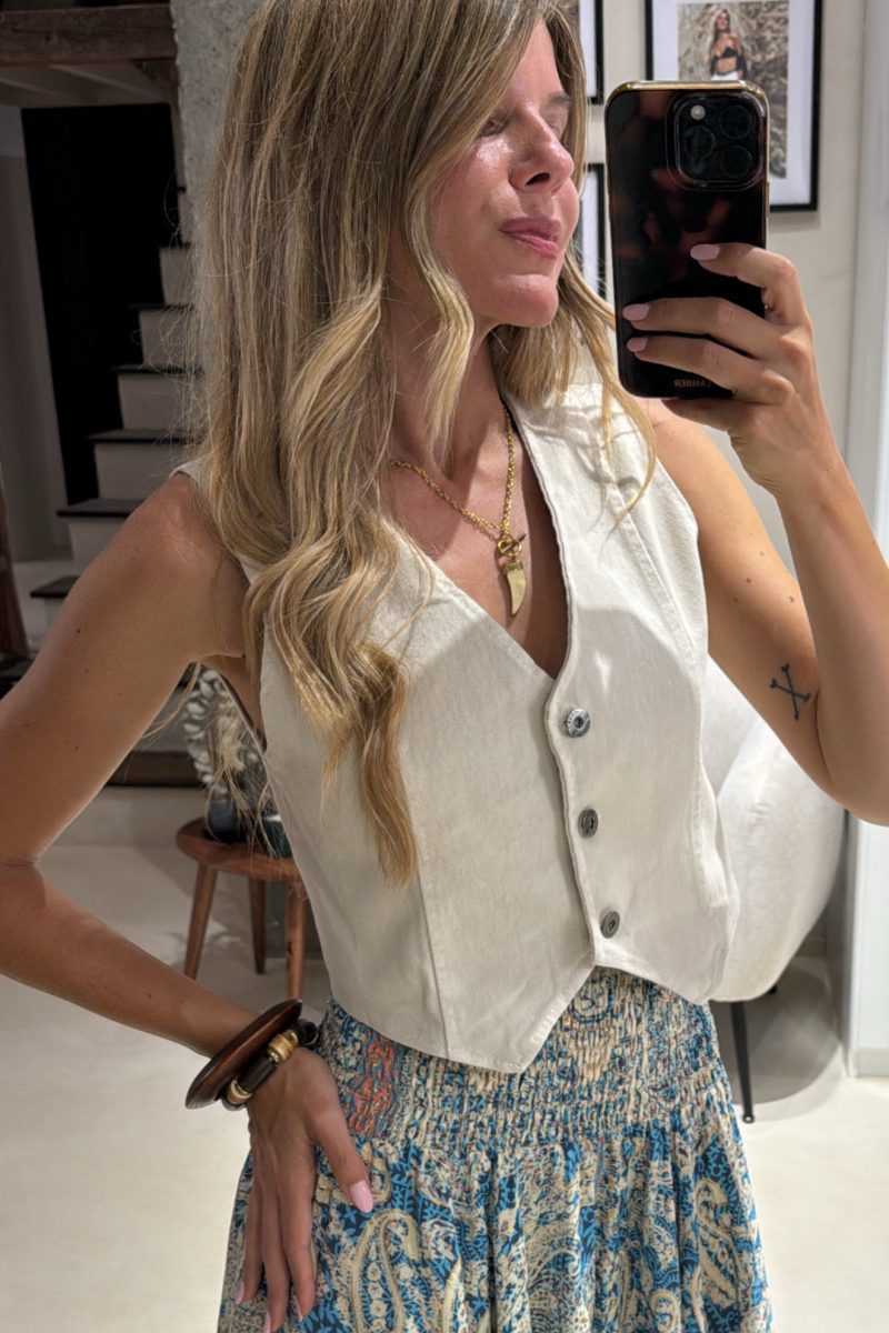 Chaleco Beige Abril