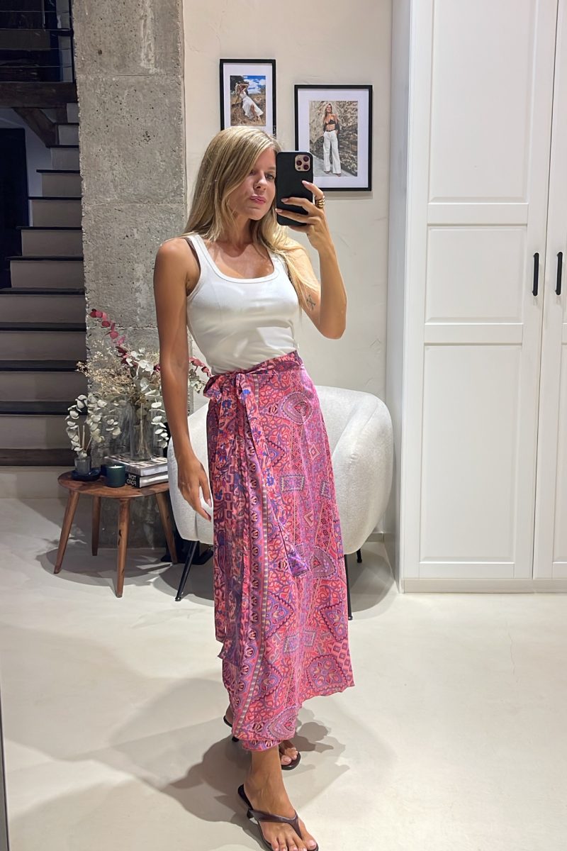 Falda Coral Esmeralda