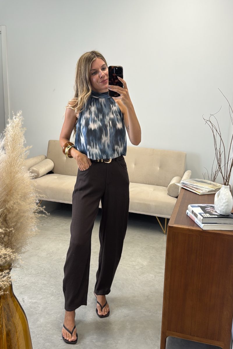 Blusa Azul Tie Dye