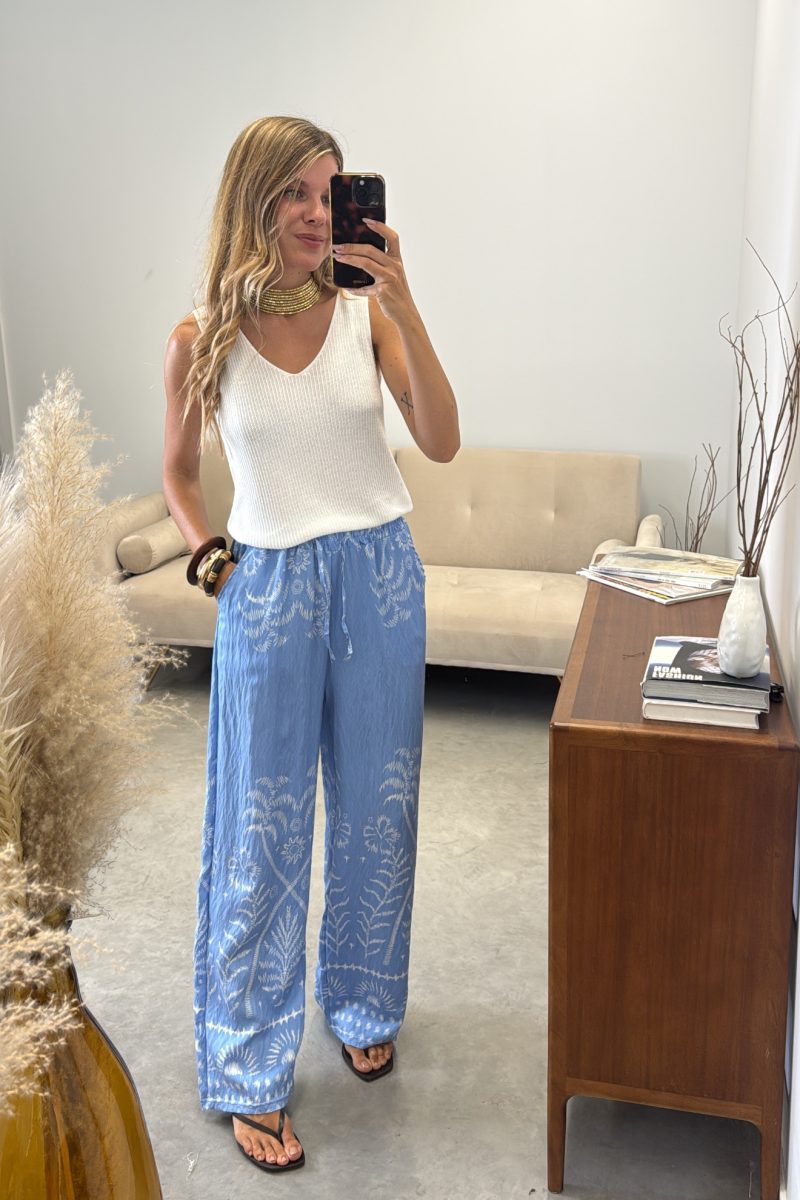 Pantalon Celeste Palms