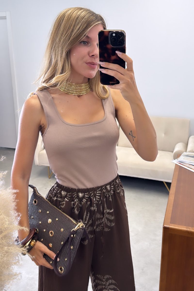 Camiseta Taupe Basic