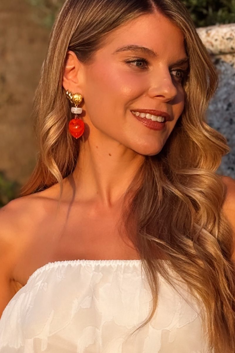 Pendiente Orange Gold