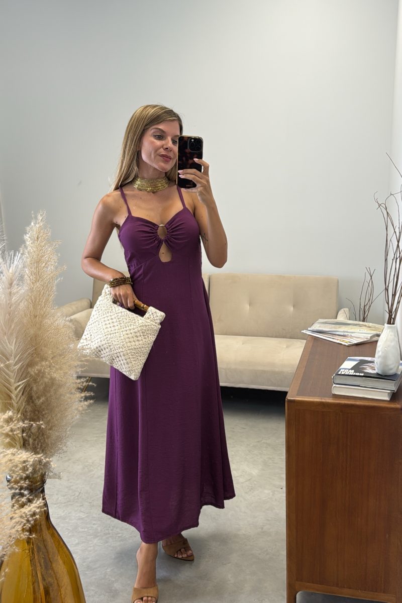 Vestido Berenjena Maitane