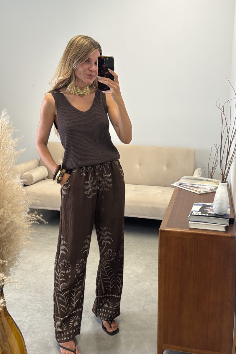 Pantalon Marron Palms