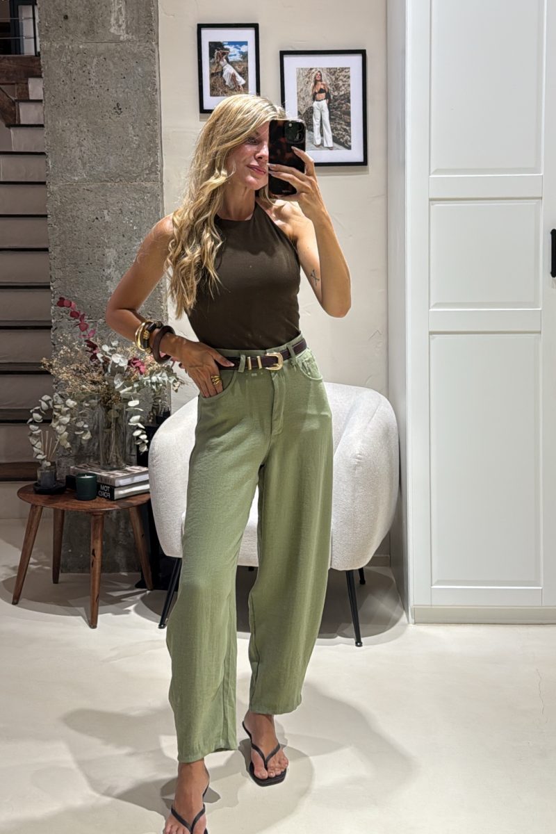 Pantalon Verde Cannes