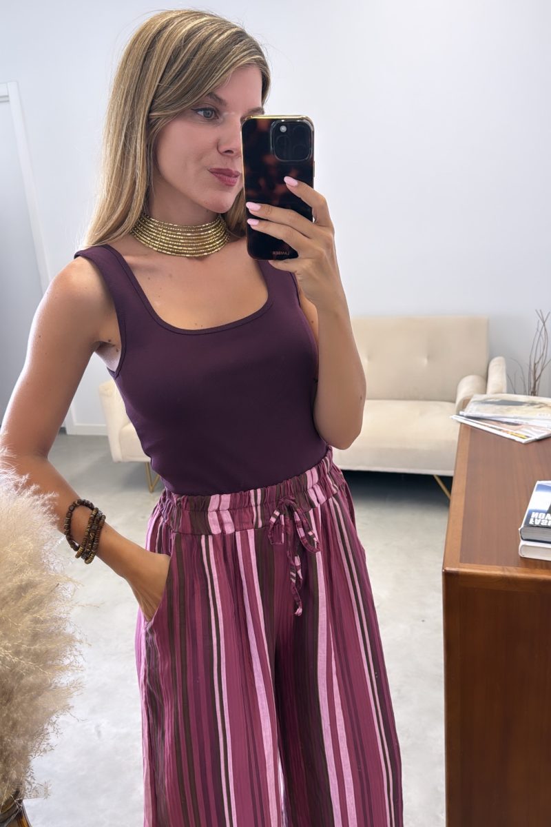 Camiseta Berenjena Basic
