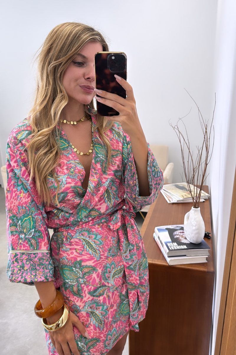 Kimono Rosa Reversible
