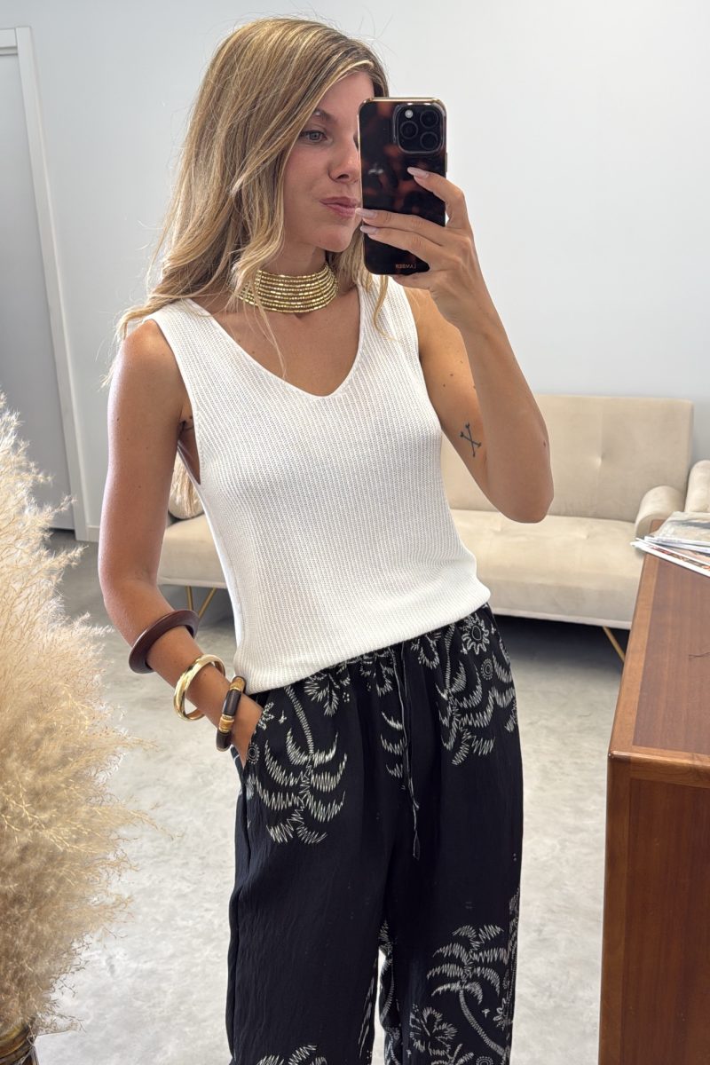 Pantalon Negro Palms