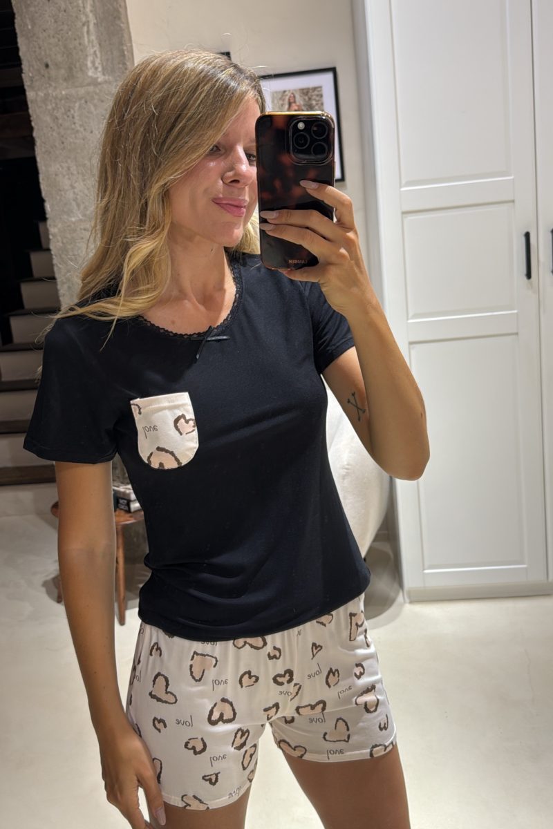 Pijama Black Animal