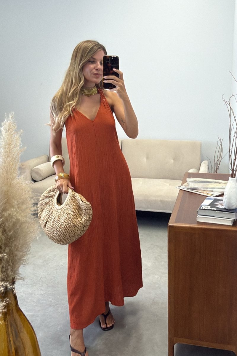 Vestido Naranja Bambula