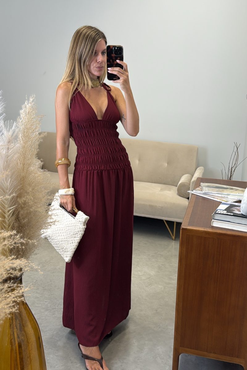 Vestido Burdeos Virginia