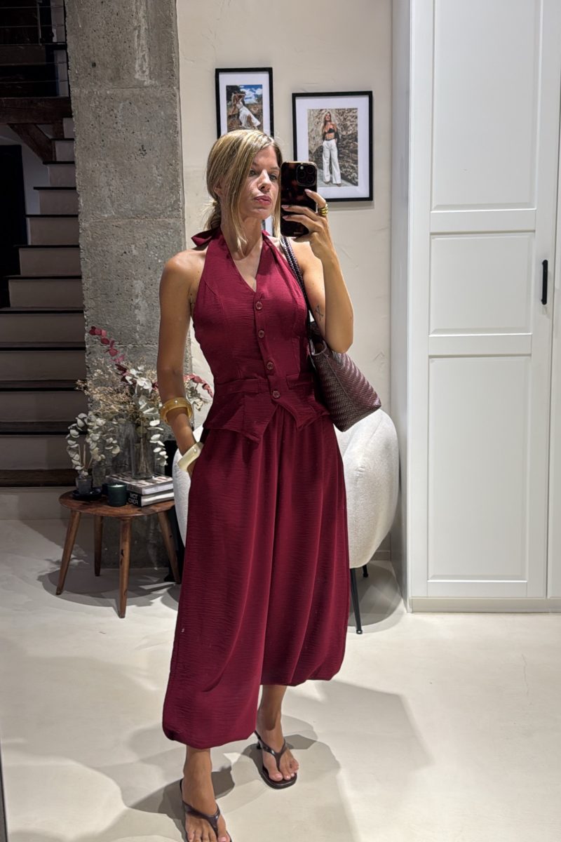 Conjunto Burdeos Natalie