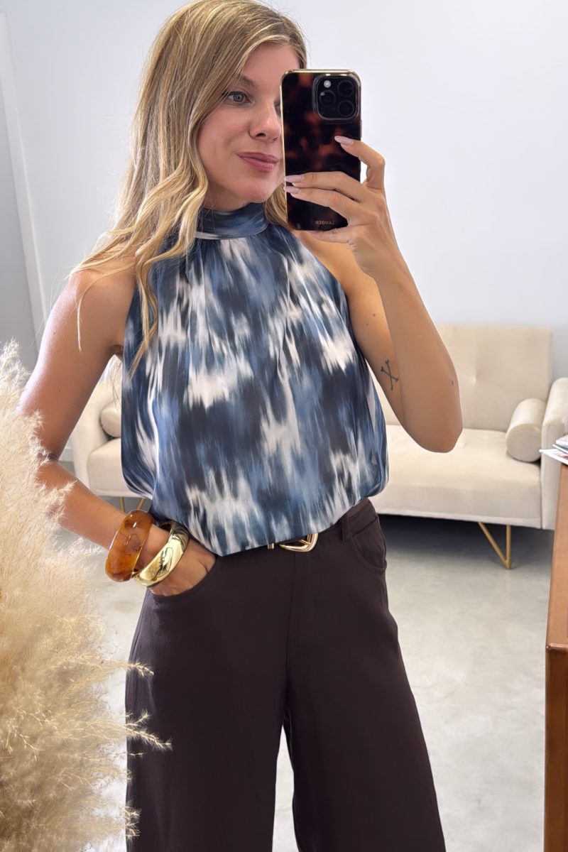 Blusa Azul Tie Dye