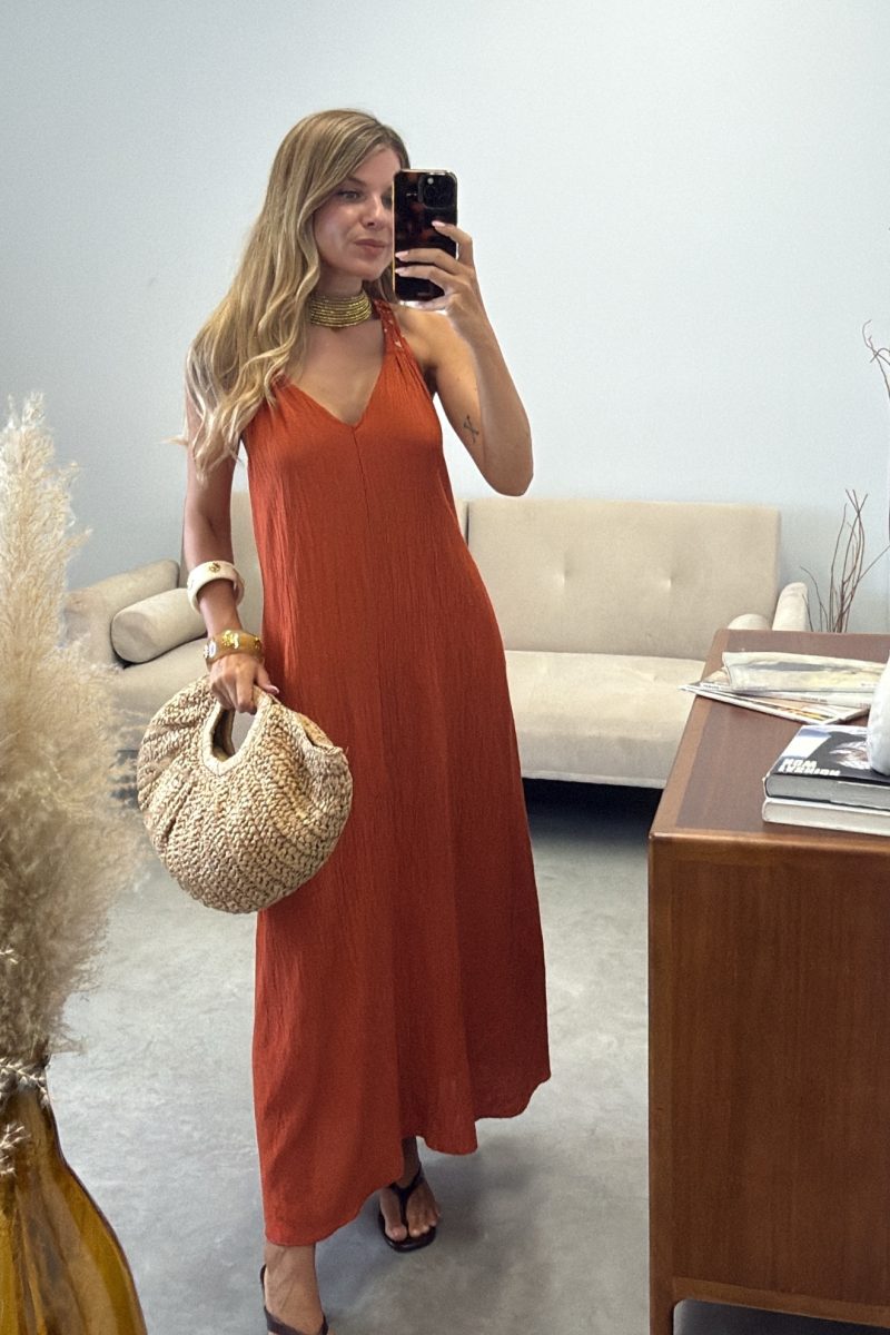 Vestido Naranja Bambula