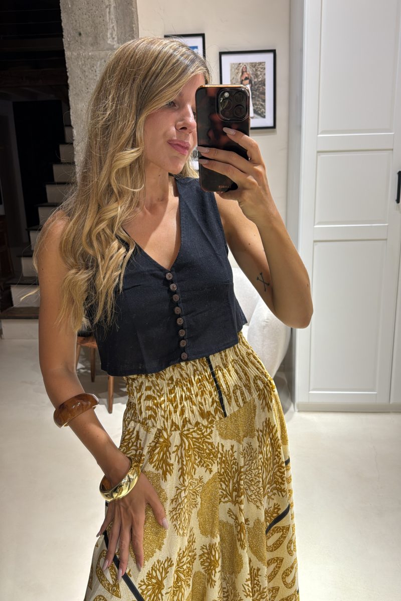 Blusa Negra Hippie Chic