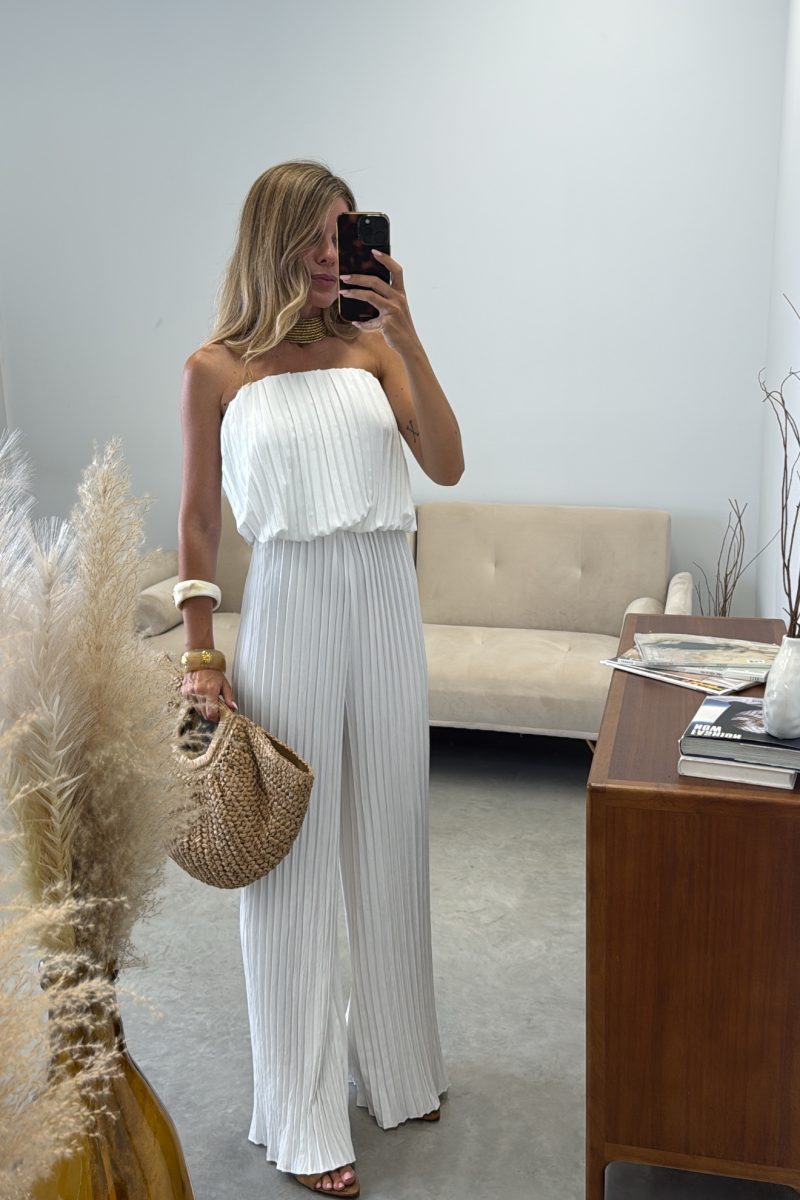 Conjunto Blanco Plisado