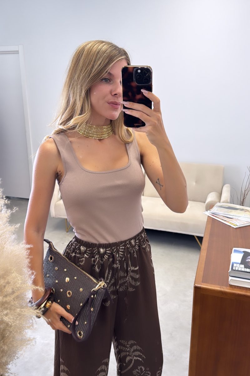 Camiseta Taupe Basic