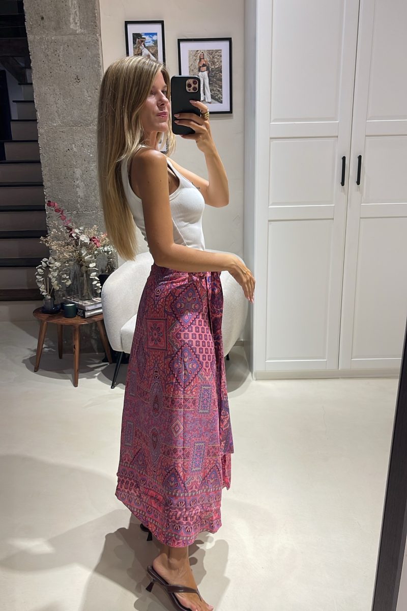 Falda Coral Esmeralda