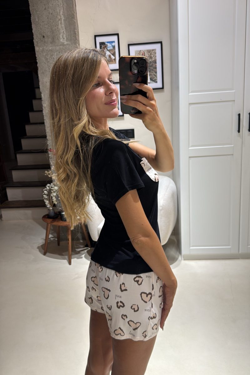 Pijama Black Animal