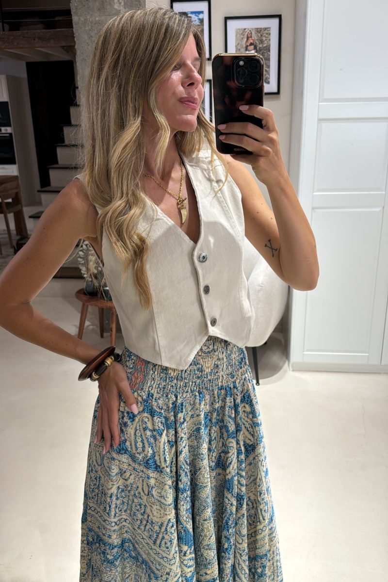 Chaleco Beige Abril