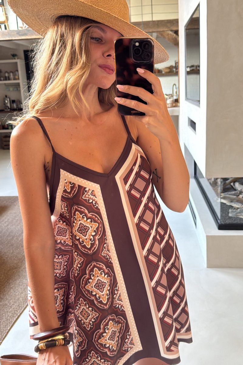 Top Marron Bandanna